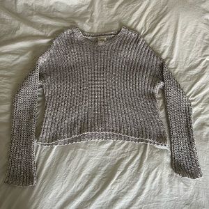 grey sweater